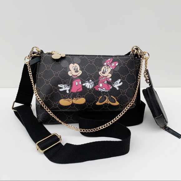 Disney Mickey & Minnie Mouse 3 Piece Crossbody - Picture 3 of 9